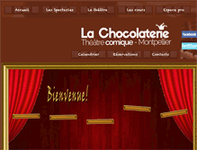 Tablet Screenshot of lachocolaterie.org