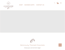 Tablet Screenshot of lachocolaterie.com